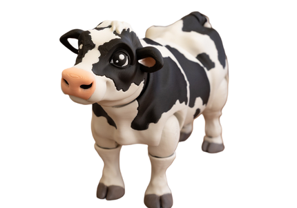Articulated Spotted Dairy Cow