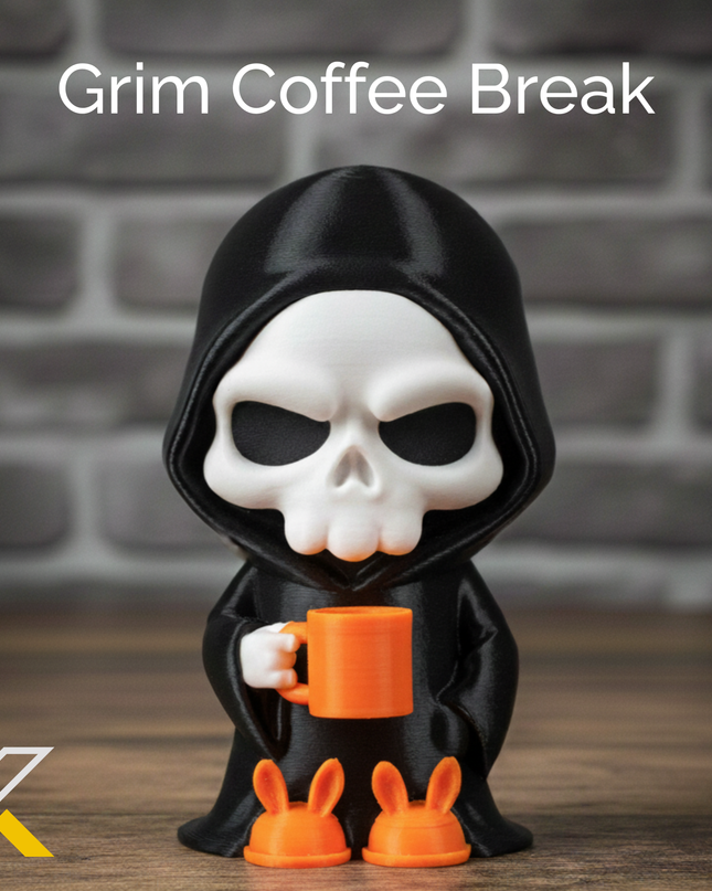 Grim Coffee Break - Mini Grim Reaper Figure