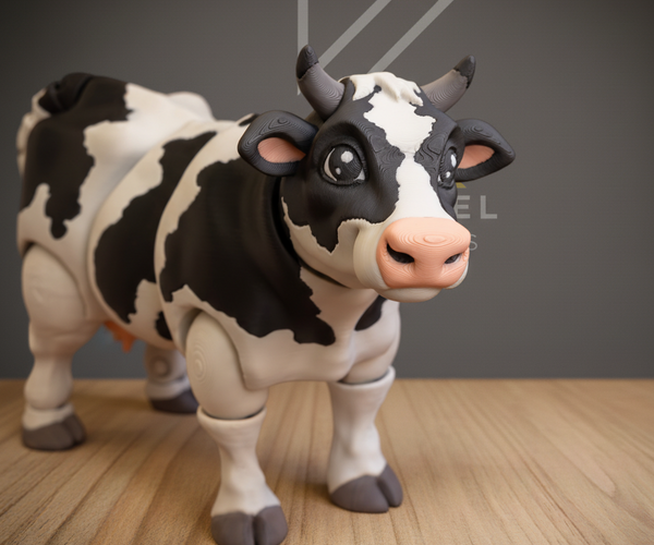 Articulated Spotted Dairy Cow – Knechtel 3D Prints